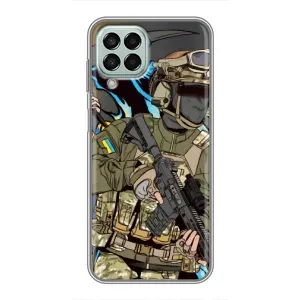 Чехлы с картинкой ЗСУ для Samsung Galaxy M33 (5G) (M336B) (AlphaPrint) (Воїн ЗСУ)
