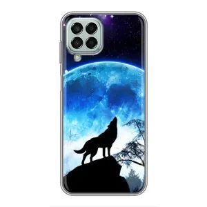 Захисні чохли для Samsung Galaxy M33 (5G) (М336B) (AlphaPrint) (ХІТ продаж) ВОВК (Вовк на місяць)