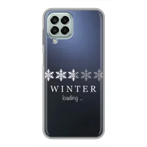 Зимні Чохли для Samsung Galaxy M33 (5G) (М336B) - прозорий фон (Winter loading)