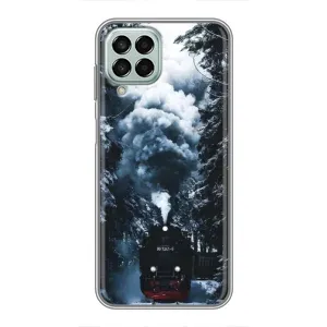 Новорічні, Святкові Чохли для Samsung Galaxy M33 (5G) (M336B) - 2024 год (Зимовий потяг)