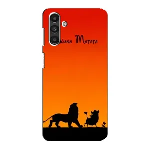 Чохол Король лев на Samsung Galaxy M34 (5G) - Самсунг Ґалаксі M34 (5Джі) (Акуна Матата закат)