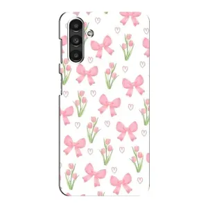 Чохол з бантиками на Samsung Galaxy M34 (5G) - Самсунг Ґалаксі M34 (5Джі) (Банти і квіти)