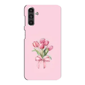 Чехол с розовым рисунком для Samsung Galaxy M34 (5G) (Букет цветов)
