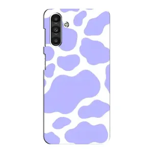Чохол з принтом корови на Samsung Galaxy M34 (5G) - Самсунг Ґалаксі M34 (5Джі) (Фіолетова Бурьонка)