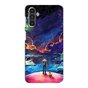 Космические Чехлы для Самсунг М34 (5G) (VPrint) (Галактический вид)