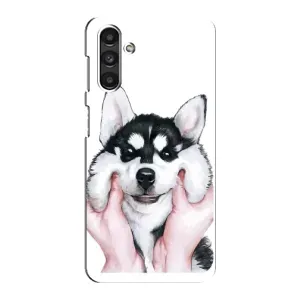 Чохол з Хаскі Samsung Galaxy M34 (5G) - (AlphaPrint) (Хаскі улибака)