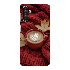 Чехол с уникальным дизайном «Осень с кофе» для Samsung Galaxy M34 (5G) (Кофе на пледе)