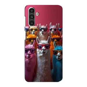 Чохол з принтом стильні тварини для Samsung Galaxy M34 (5G) - Самсунг Ґалаксі M34 (5Джі) (Лами в окулярах)