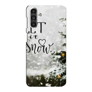 Новорічні, Святкові Чохли для Samsung Galaxy M34 (5G) - 2024 год (Let it snow)