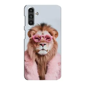 Чохол з принтом стильні тварини для Samsung Galaxy M34 (5G) - Самсунг Ґалаксі M34 (5Джі) (Лев в окулярах)
