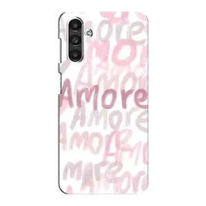 Чехол с розовым рисунком для Samsung Galaxy M34 (5G) (Аморе любовь)