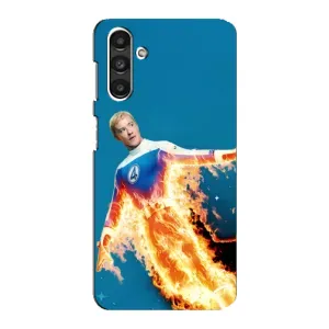 Чохол з принтом Фантастична четвірка для Samsung Galaxy M34 (5G) (Людина-факел у вогні)