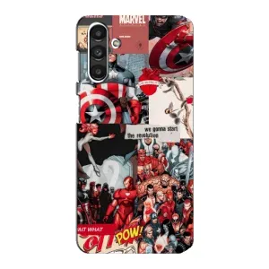 Чехол МАРВЕЛ для Самсунг М34 (5G) (AlphaPrint) (Марвел Комикс)