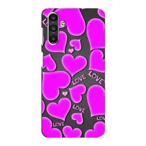 Чехлы для любимой на Samsung Galaxy M34 (5G) - Самсунг Ґалаксі M34 (5Джі) (VPrint) (Pink hearts)