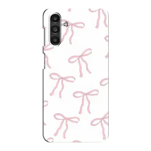Чохол з бантиками на Samsung Galaxy M34 (5G) - Самсунг Ґалаксі M34 (5Джі) (Рожеві бантики)