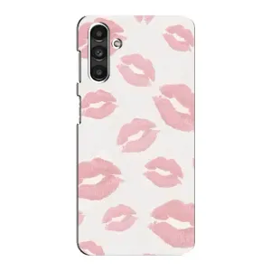 Чехол с розовым рисунком для Samsung Galaxy M34 (5G) (Розовые губы)
