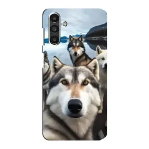 Чохол з Хаскі Samsung Galaxy M34 (5G) - (AlphaPrint) (Селфі Хаскі)