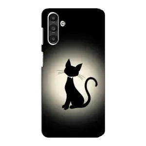 Чохол з принтом для Samsung Galaxy M34 (5G) (AlphaPrint) Модні коти (Силует котика)
