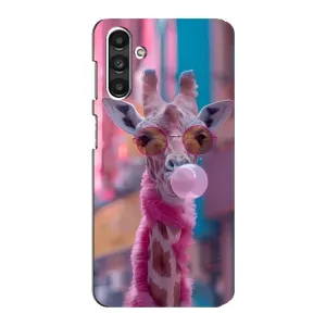 Чохол з принтом стильні тварини для Samsung Galaxy M34 (5G) - Самсунг Ґалаксі M34 (5Джі) (Стильна жирафа)