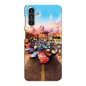 Силіконовий чохол Маквін для Samsung Galaxy M34 (5G) (Тачки на трасі)