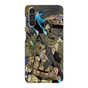 Чехлы с картинкой ЗСУ для Samsung Galaxy M34 (5G) (AlphaPrint) (Воїн ЗСУ)