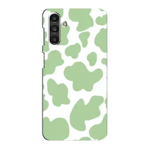 Чохол з принтом корови на Samsung Galaxy M34 (5G) - Самсунг Ґалаксі M34 (5Джі) (Зелений принт)