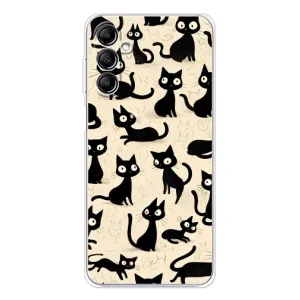 Чохол з малюнком кіт на Samsung Galaxy M35 5G (Чорні коти)