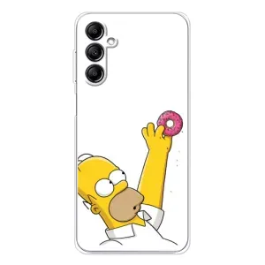 Чехол с Симпсонами для Samsung Galaxy M35 5G (VPrint) (Гомер с пончиком)