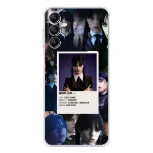 Чехлы Венсдей на Samsung Galaxy M35 5G Уэнсдей (AlphaPrint) (коллаж Уэнздей)