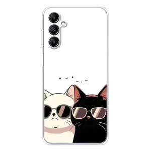 Чохол з малюнком кіт на Samsung Galaxy M35 5G (Коти в окулярах)