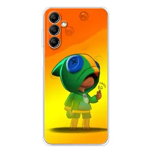 Чехол для Samsung Galaxy M35 5G Бравл Старс (VPrint) (Мальчик Леон)