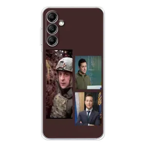 Чохол для Samsung Galaxy M35 5G (AlphaPrint - с принтом Зеленського) (Президент)