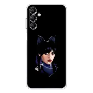 Чехлы Венсдей на Samsung Galaxy M35 5G Уэнсдей (AlphaPrint) (серьезная Уэнздей)