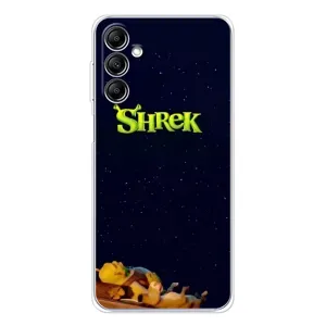 Чехол с мультфильмом Шрек на Samsung Galaxy M35 5G (Отдыхающий Шрек)