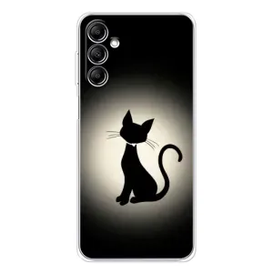 Чохол з принтом для Samsung Galaxy M35 5G (AlphaPrint) Модні коти (Силует котика)