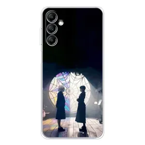 Чехлы Венсдей на Samsung Galaxy M35 5G Уэнсдей (AlphaPrint) (Уэнздей и Инид)