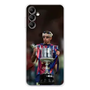 Чохол з футболістом Ламін Ямаль Samsung Galaxy M35 5G (Ямаль з кубком)
