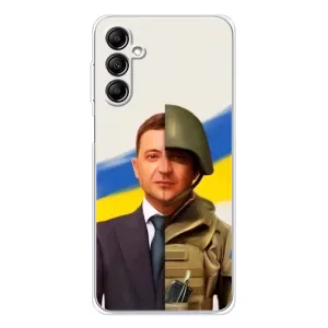 Чохол для Samsung Galaxy M35 5G (AlphaPrint - с принтом Зеленського) (Зеленский солдат)
