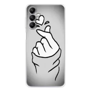 Чохол з принтом для Samsung Galaxy M35 5G (AlphaPrint - Знак сердечка) (Значок Love)