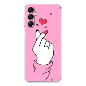 Чохол з принтом для Samsung Galaxy M35 5G (AlphaPrint - Знак сердечка) (Знак Love)