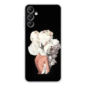 Чехлы (ART) Цветы на Samsung Galaxy M36 (VPrint) (Белые цветы)