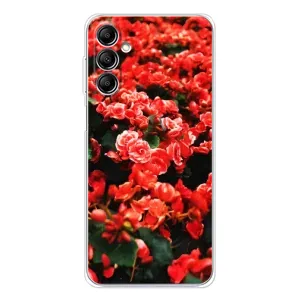 Чехлы с Цветами для Samsung Galaxy M36 (VPrint) (Цветы красные)