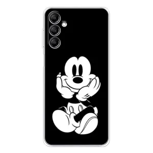 Эксклюзивный чехол для Samsung Galaxy M36 (AlphaPrint - Мультяшные) (Микки на черном)