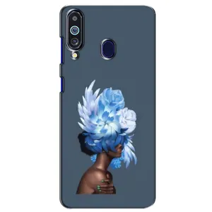 Чехлы (ART) Цветы на Samsung Galaxy M40 (VPrint) (Цветы на голове)