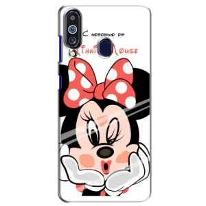 Эксклюзивный чехол для Samsung Galaxy M40 (AlphaPrint - Мультяшные) (Маус Минни)