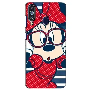 Эксклюзивный чехол для Samsung Galaxy M40 (AlphaPrint - Мультяшные) (Маус в очках)