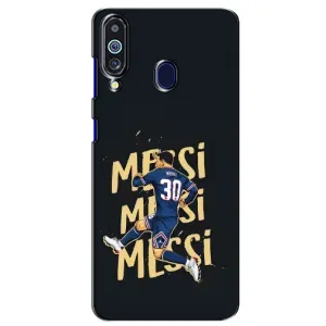 Чехлы для Samsung Galaxy M40 (Leo чемпион) (AlphaPrint) (Messi ПСЖ)