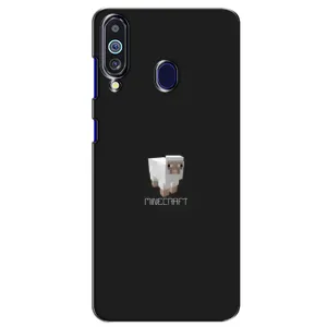 Чехол Майнкрафт на Samsung Galaxy M40 (AlphaPrint) Minecraft (Овечка Майнкрафт)