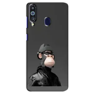 Чехлы с Обезьянами NFT для Samsung Galaxy M40 (AlphaPrint) (стильная обезьяна NFT)