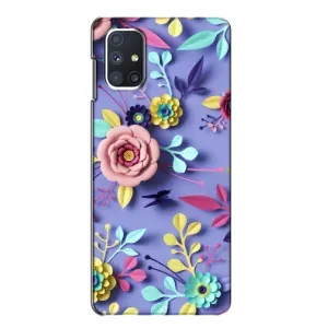 Чехлы с Цветами для Samsung Galaxy M51 (VPrint) (Цветочный дизайн)